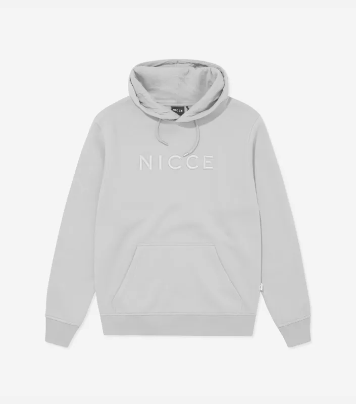 NICCE Mens Mercury Hoodie | Chalk Grey sold by Nicce