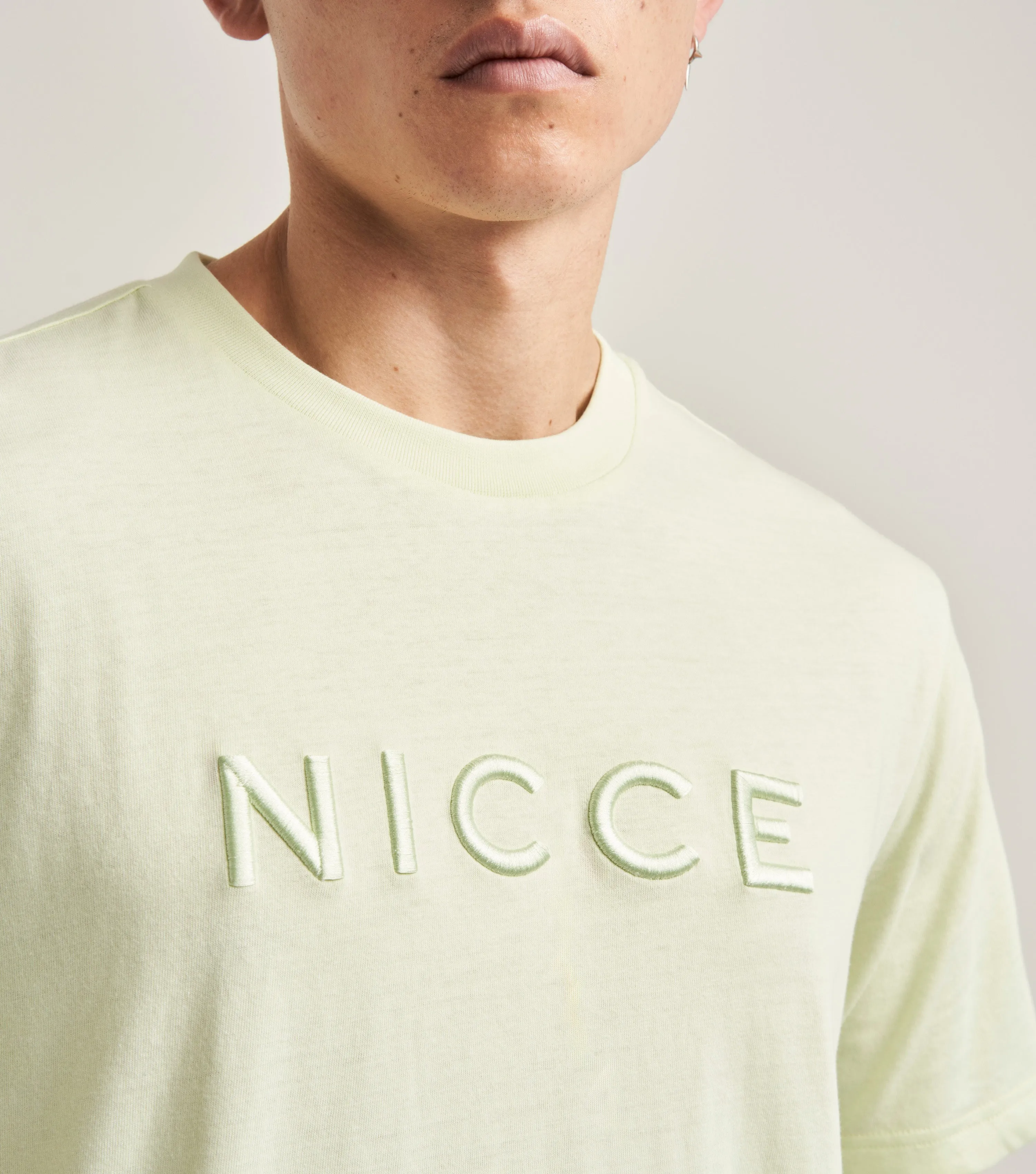 NICCE Mens Mercury T-Shirt | Pear Green sold by Nicce product image thumbnail 4
