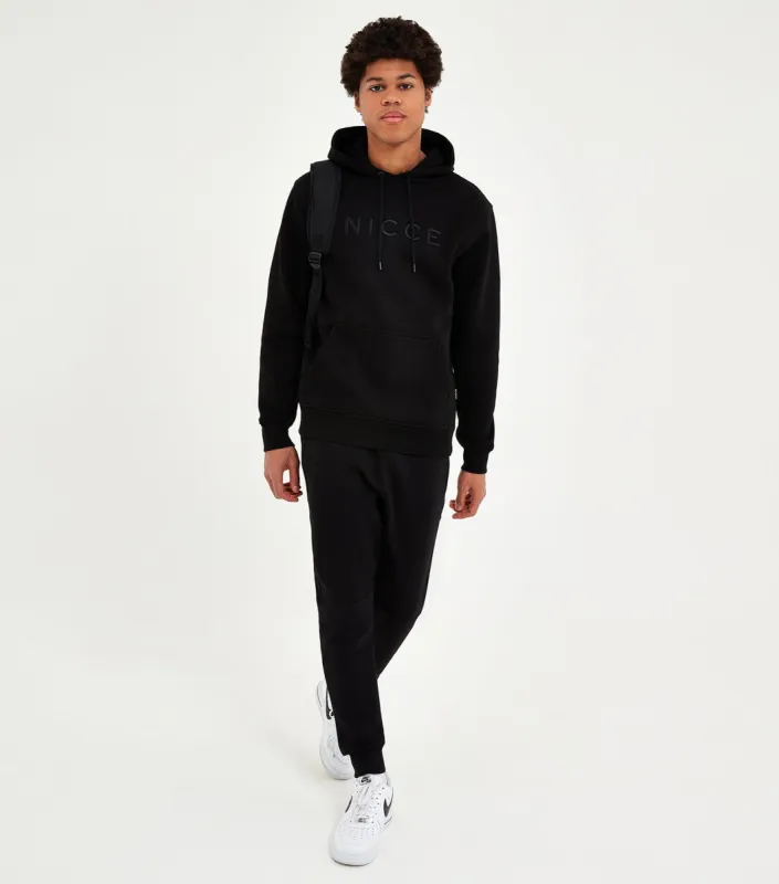 NICCE Mens Mercury Hoodie & Jogger Tracksuit Set | Black sold by Nicce