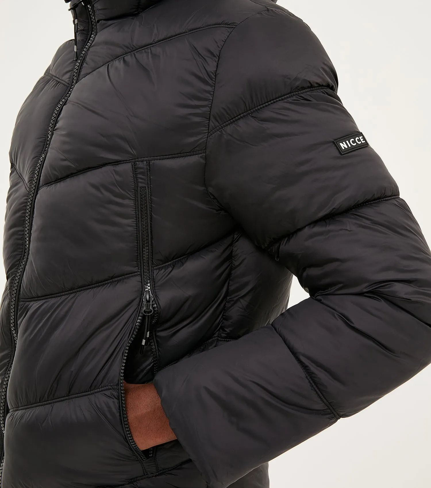 NICCE Mens Canyon Puffer Jacket | Black sold by Nicce product image thumbnail 5