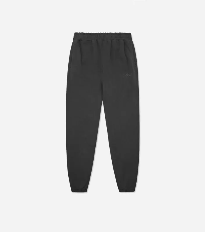 NICCE Mens Garment Dye Mercury Joggers | Washed Black made by Nicce