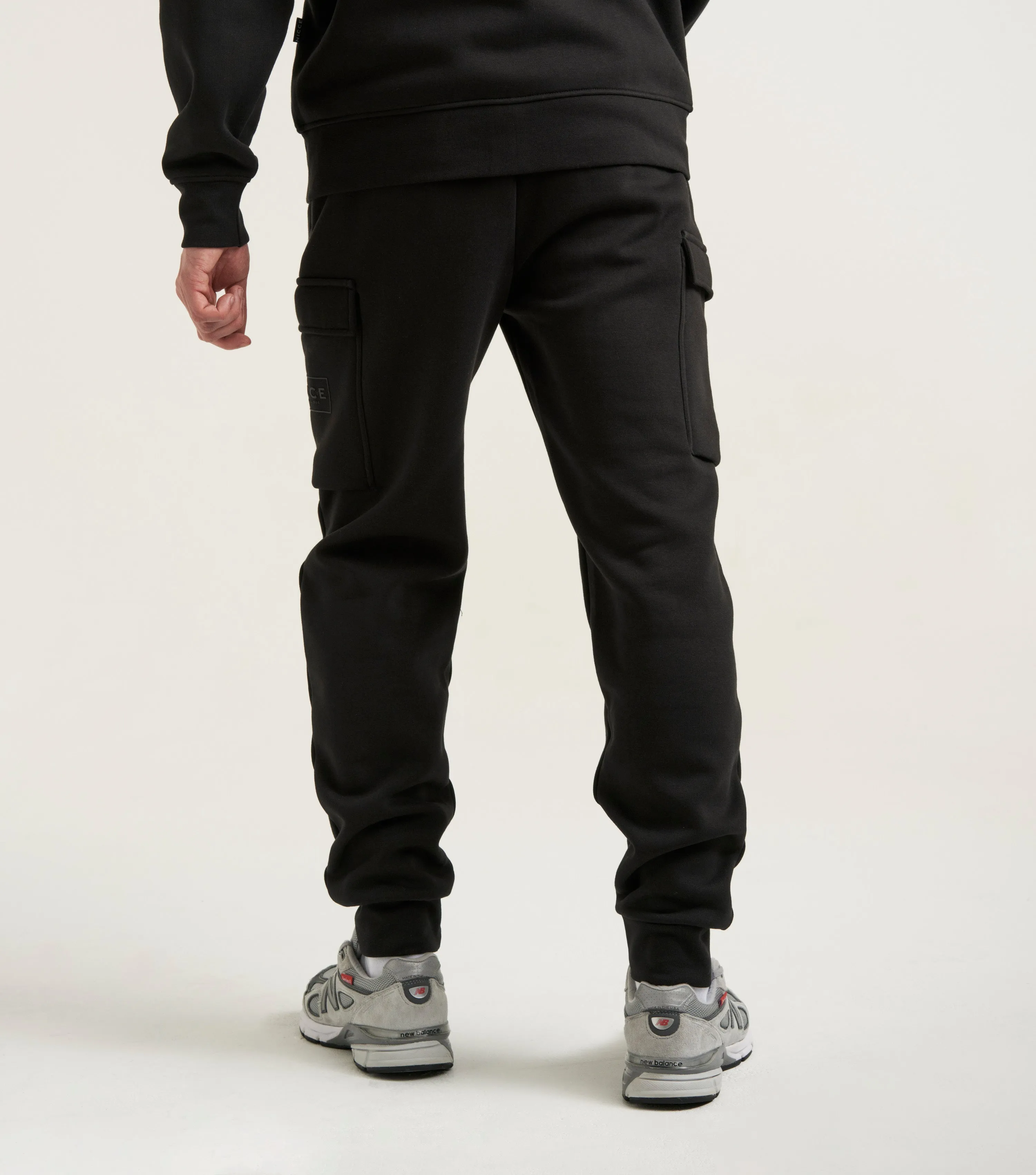 NICCE Mens Est.13 Cargo Joggers & Hoodie Tracksuit Set | Black sold by Nicce product image thumbnail 4