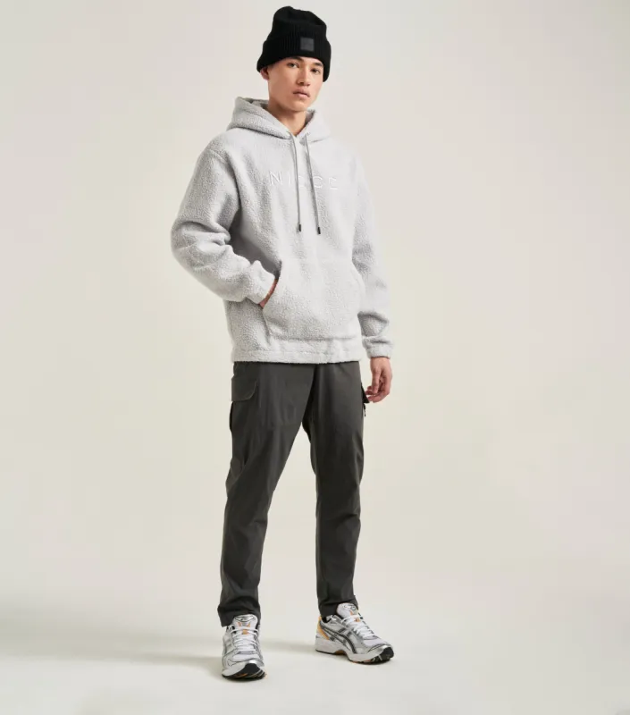 NICCE Mens Mercury Borg Hoodie | Cool Grey sold by Nicce