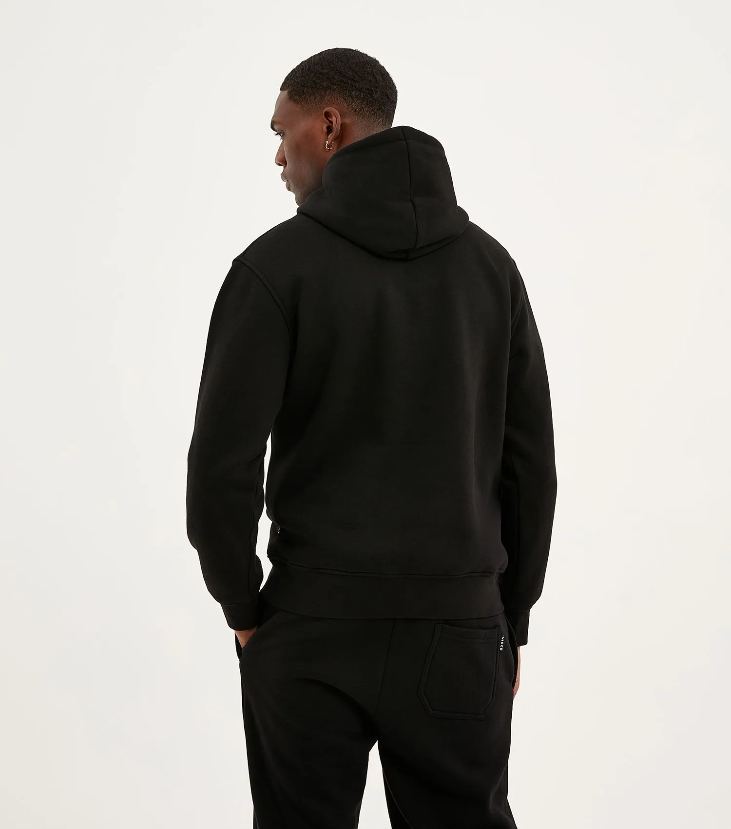 NICCE Mens Compact Hoodie & Jogger Tracksuit Set | Black sold by Nicce product image thumbnail 4