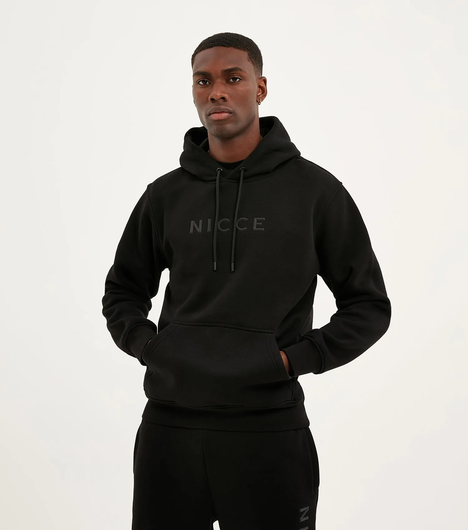 NICCE Mens Compact Hoodie & Jogger Tracksuit Set | Black sold by Nicce product image thumbnail 3