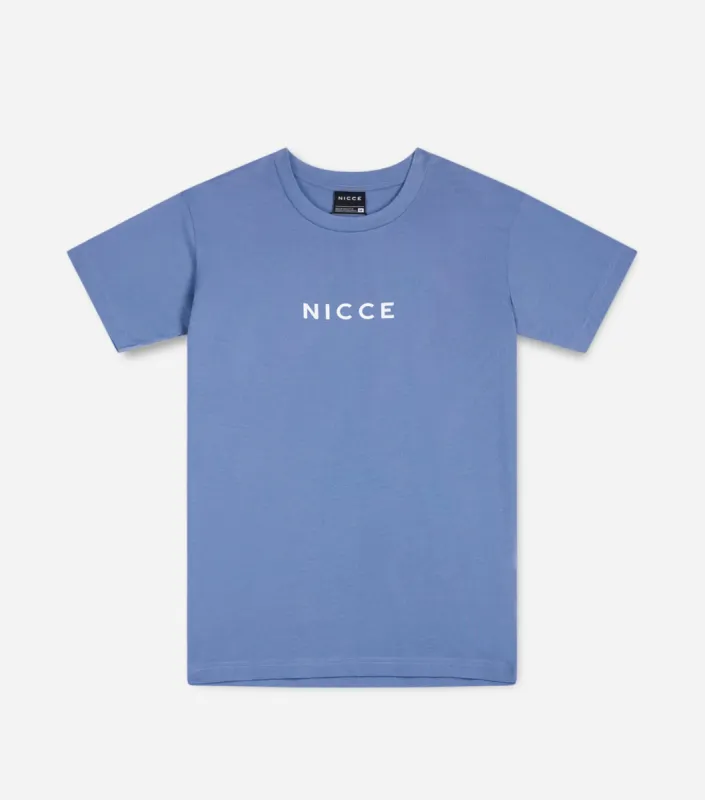 NICCE Mens Centre Logo SS T-Shirt | Blue sold by Nicce