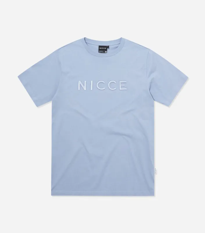 NICCE Mens Mercury T-Shirt | Heron Blue sold by Nicce