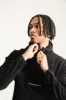 NICCE Mens Calix Hooded Fleece Jacket | Black sold by Nicce