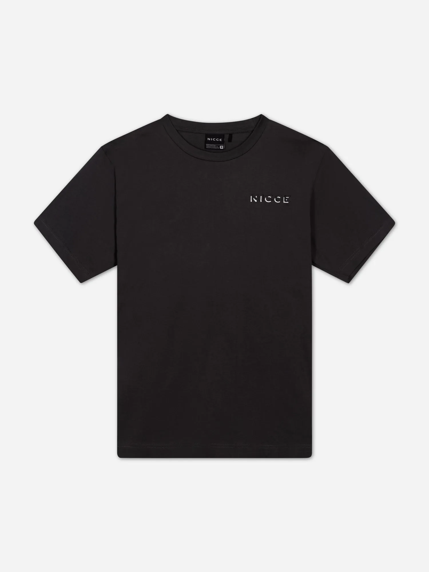 NICCE Mens Multi Logo T-Shirt | Coal sold by Nicce