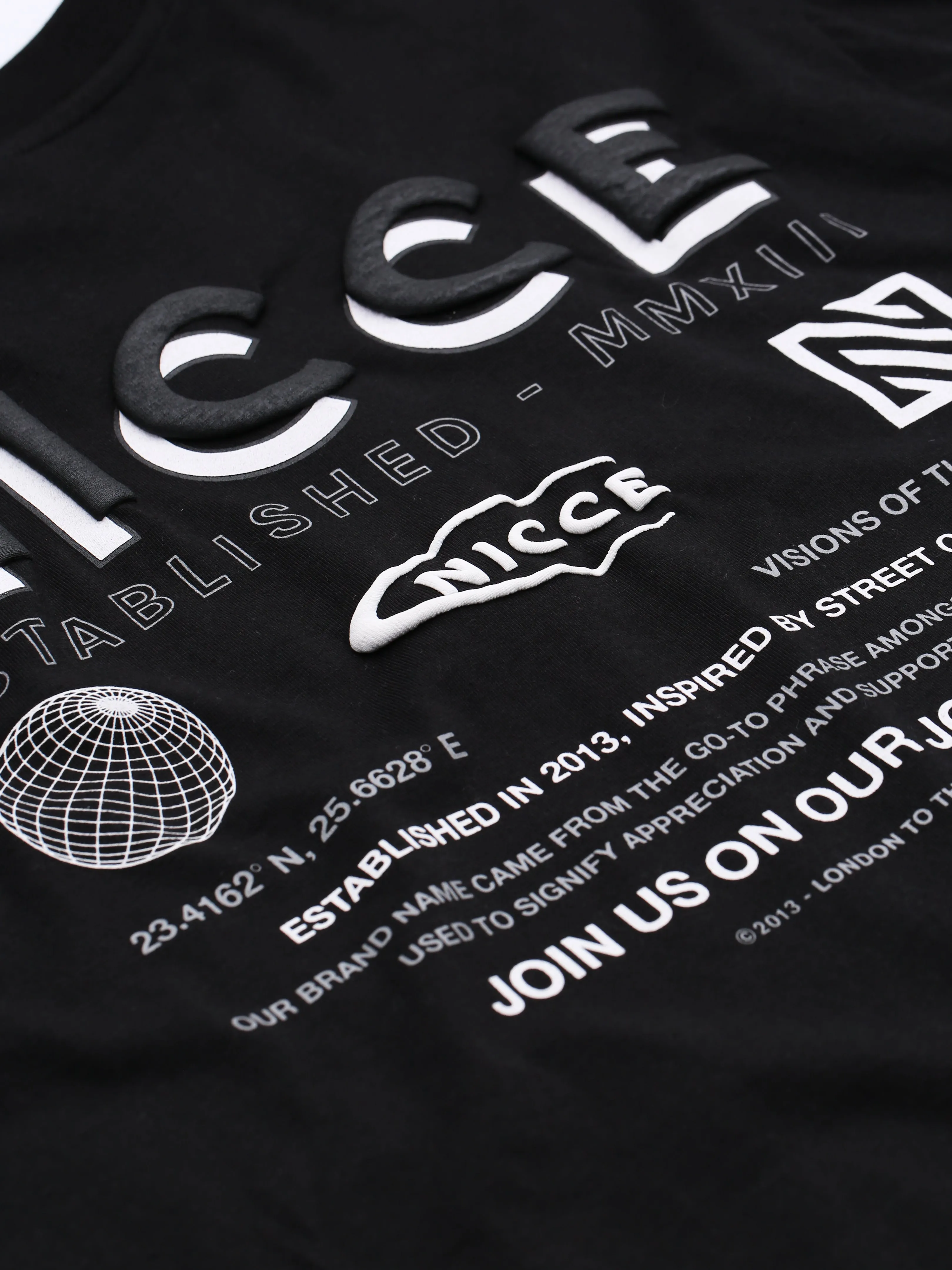 NICCE Mens Multi Logo T-Shirt | Black sold by Nicce product image thumbnail 5