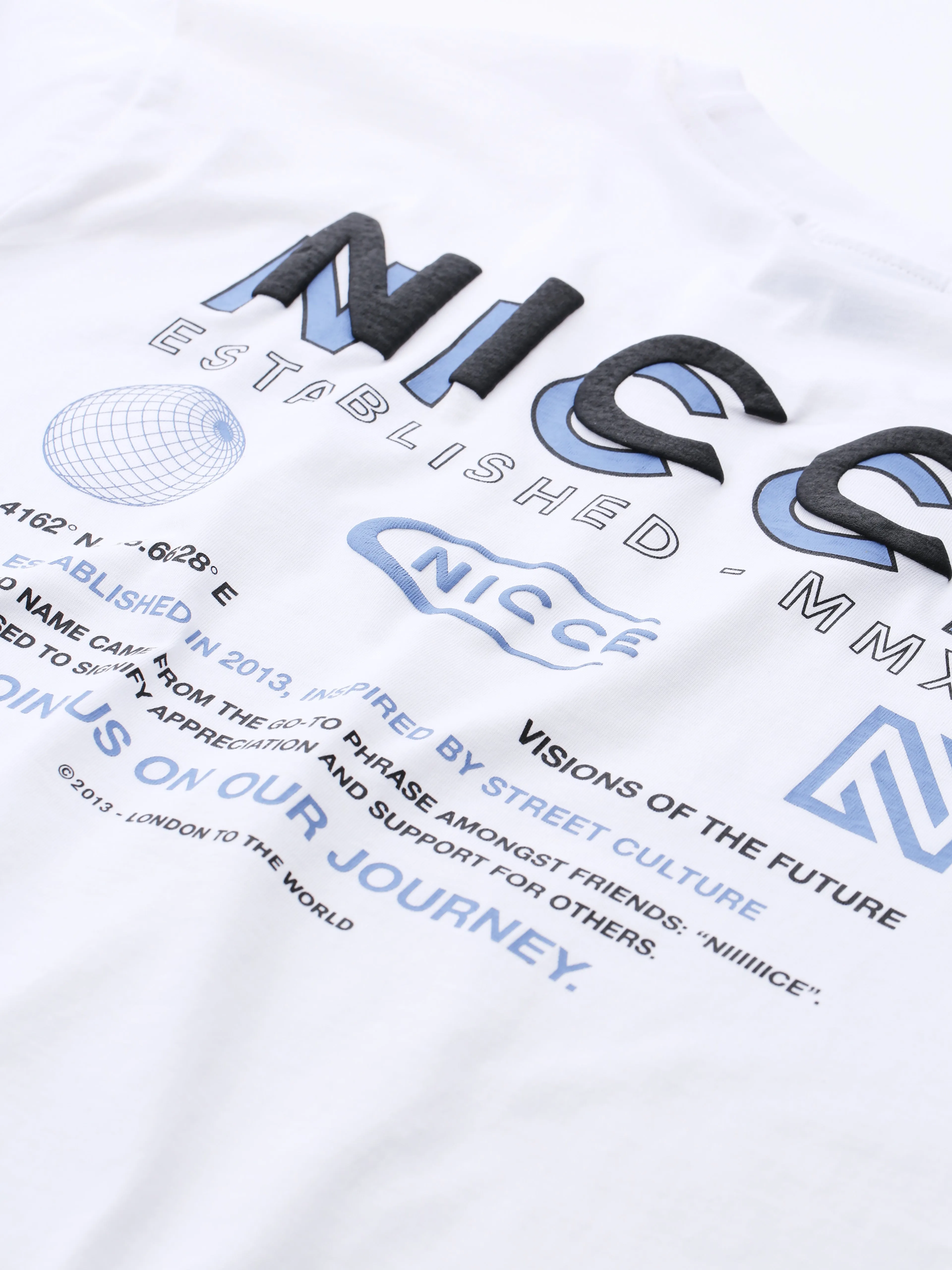 NICCE Mens Multi Logo T-Shirt | White sold by Nicce product image thumbnail 5