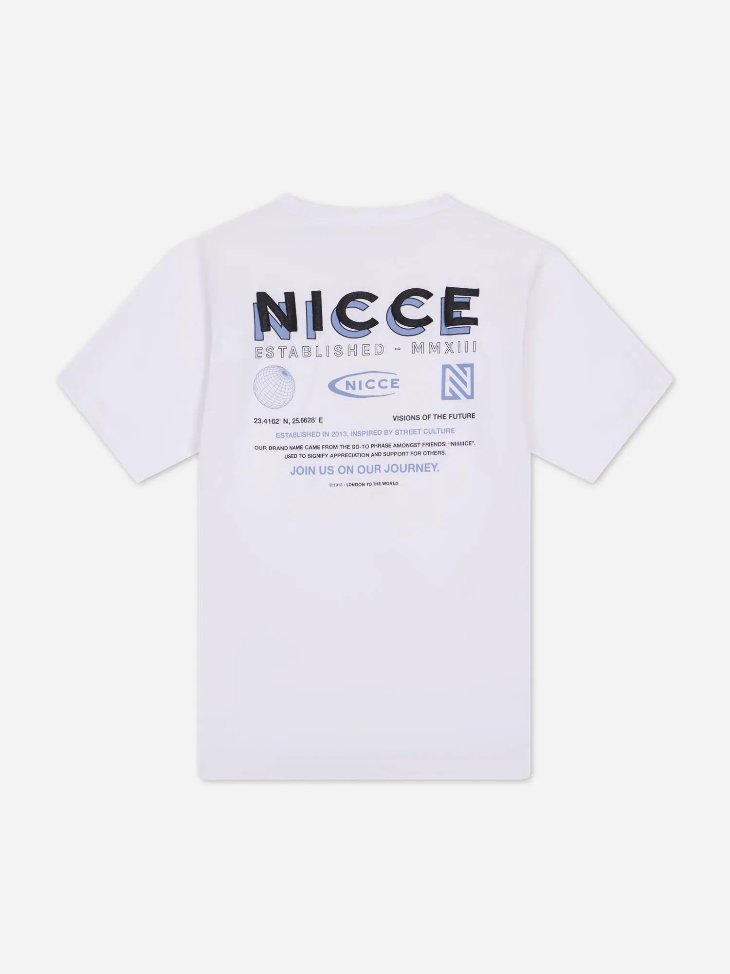 NICCE Mens Multi Logo T-Shirt | White sold by Nicce product image thumbnail 3