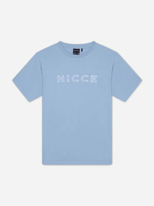 NICCE Mens Mercury Outline T-Shirt | Blue sold by Nicce