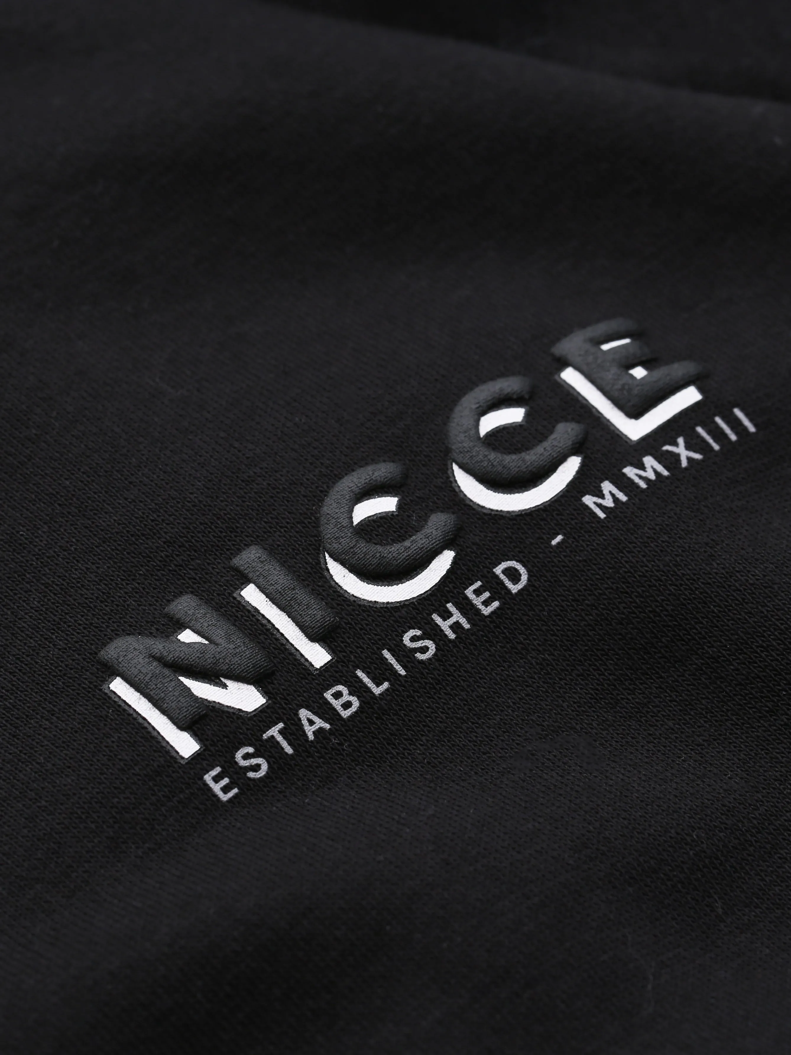 NICCE Mens Multi Logo Hoodie | Black sold by Nicce product image thumbnail 4