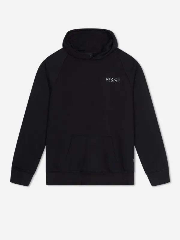 NICCE Mens Multi Logo Hoodie | Black sold by Nicce