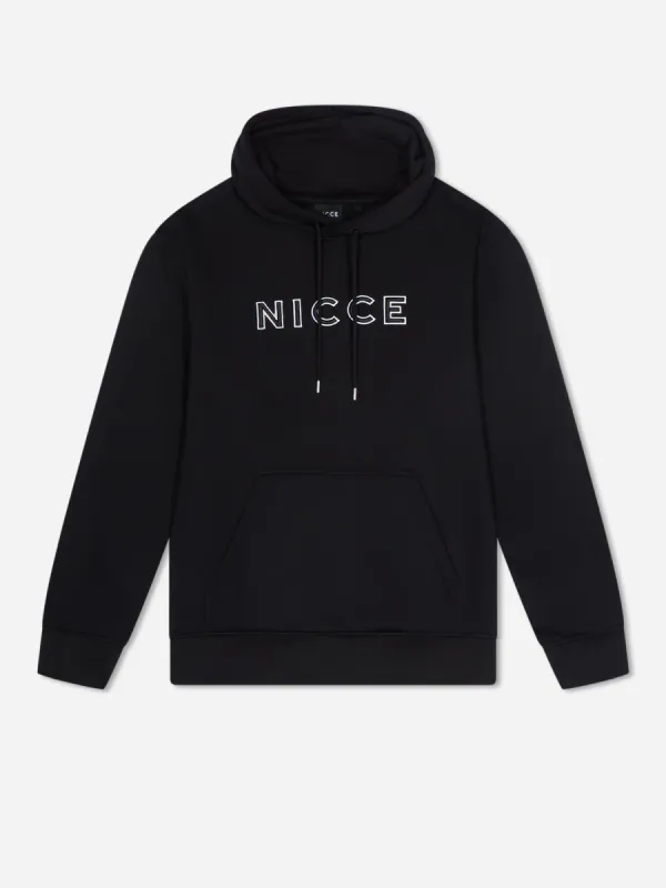 NICCE Mens Mercury Outline Hoodie | Black sold by Nicce