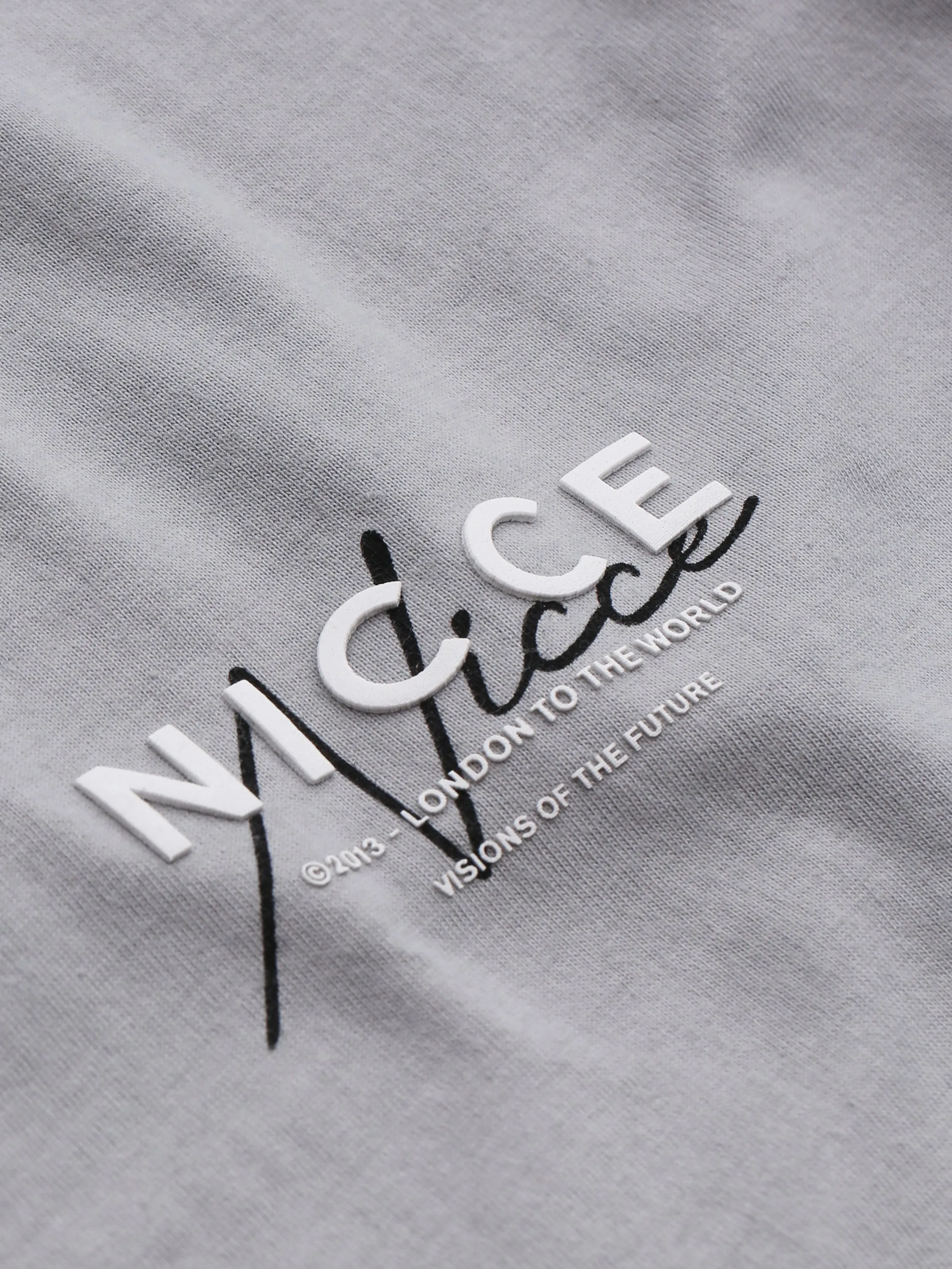 NICCE Mens World Essentials T-Shirt | Grey sold by Nicce product image thumbnail 4