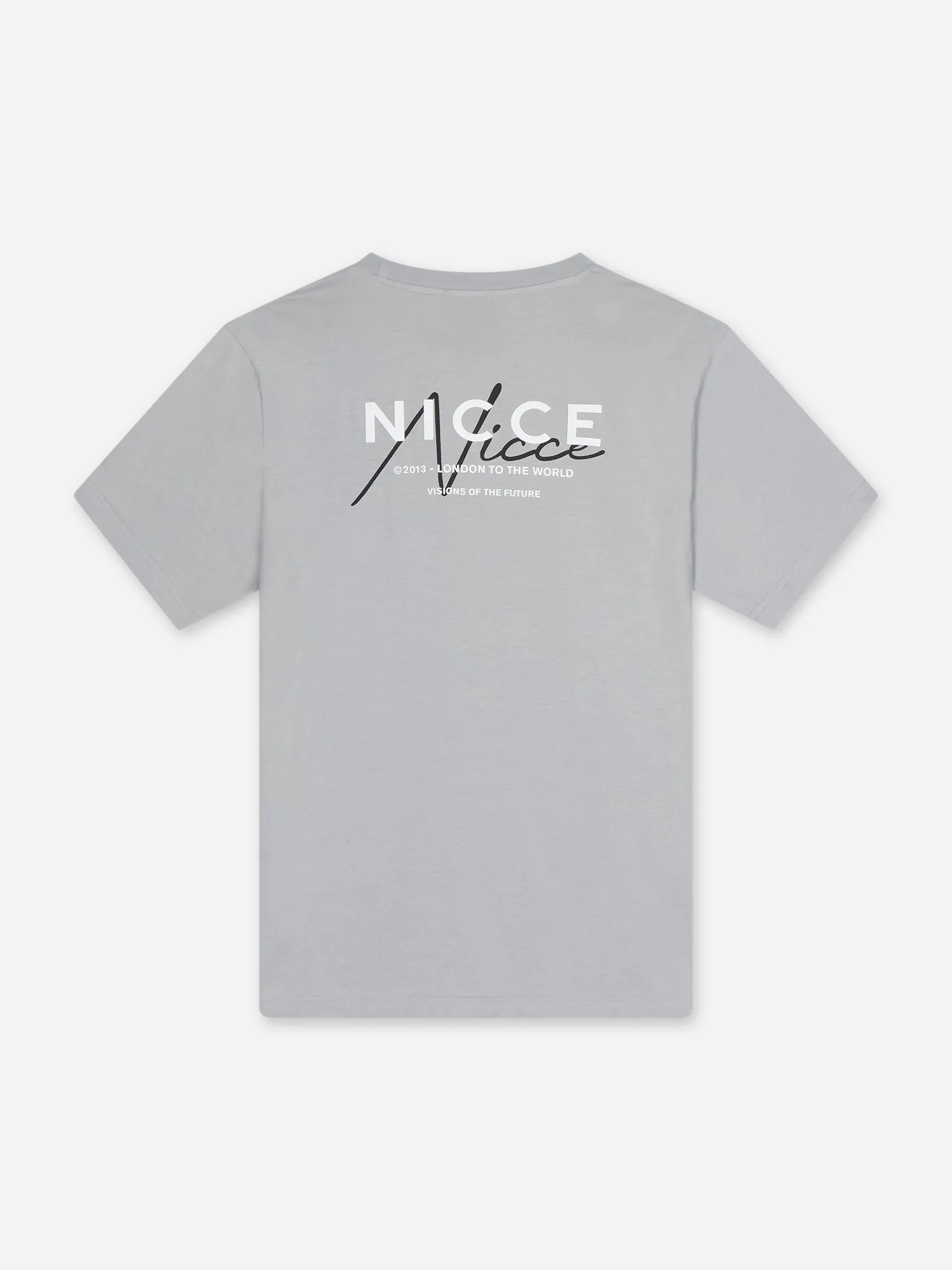 NICCE Mens World Essentials T-Shirt | Grey sold by Nicce product image thumbnail 3