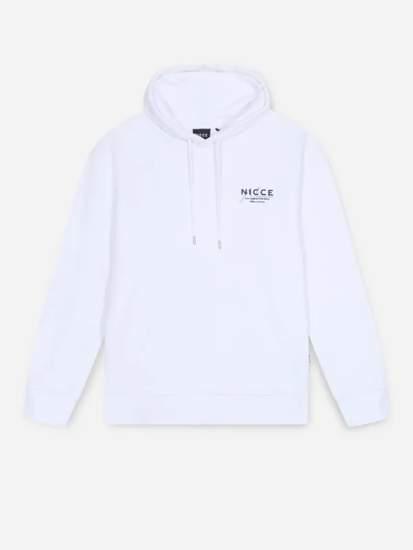NICCE Mens World Essentials Hoodie | White sold by Nicce