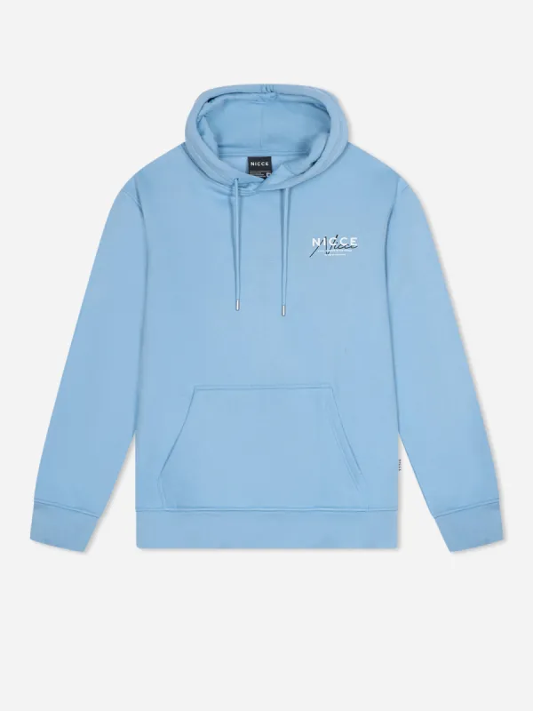 NICCE Mens World Essentials Hoodie | Blue sold by Nicce