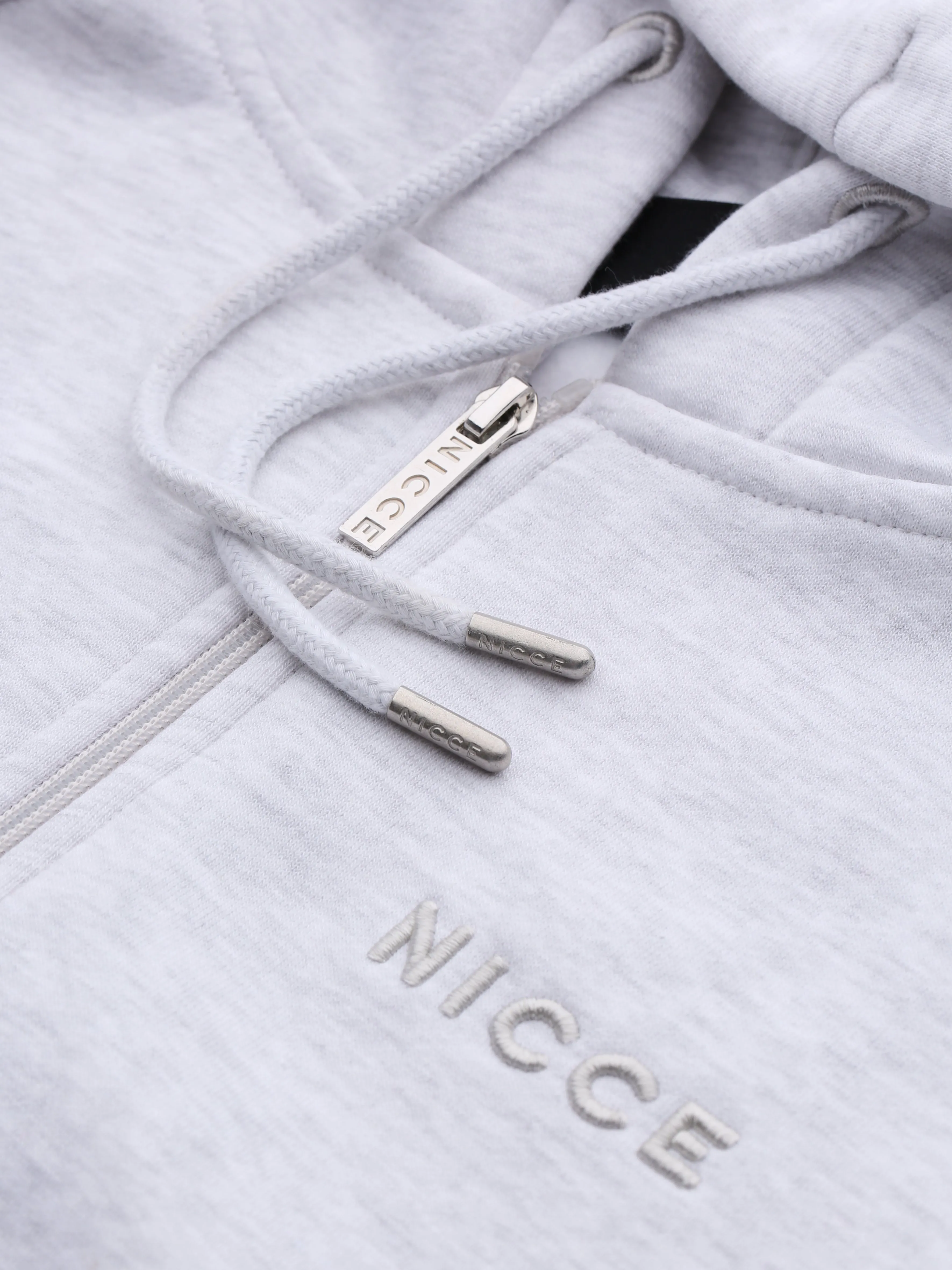 NICCE Womens Ersa Cropped Zip Through Hoodie | Grey sold by Nicce product image thumbnail 4