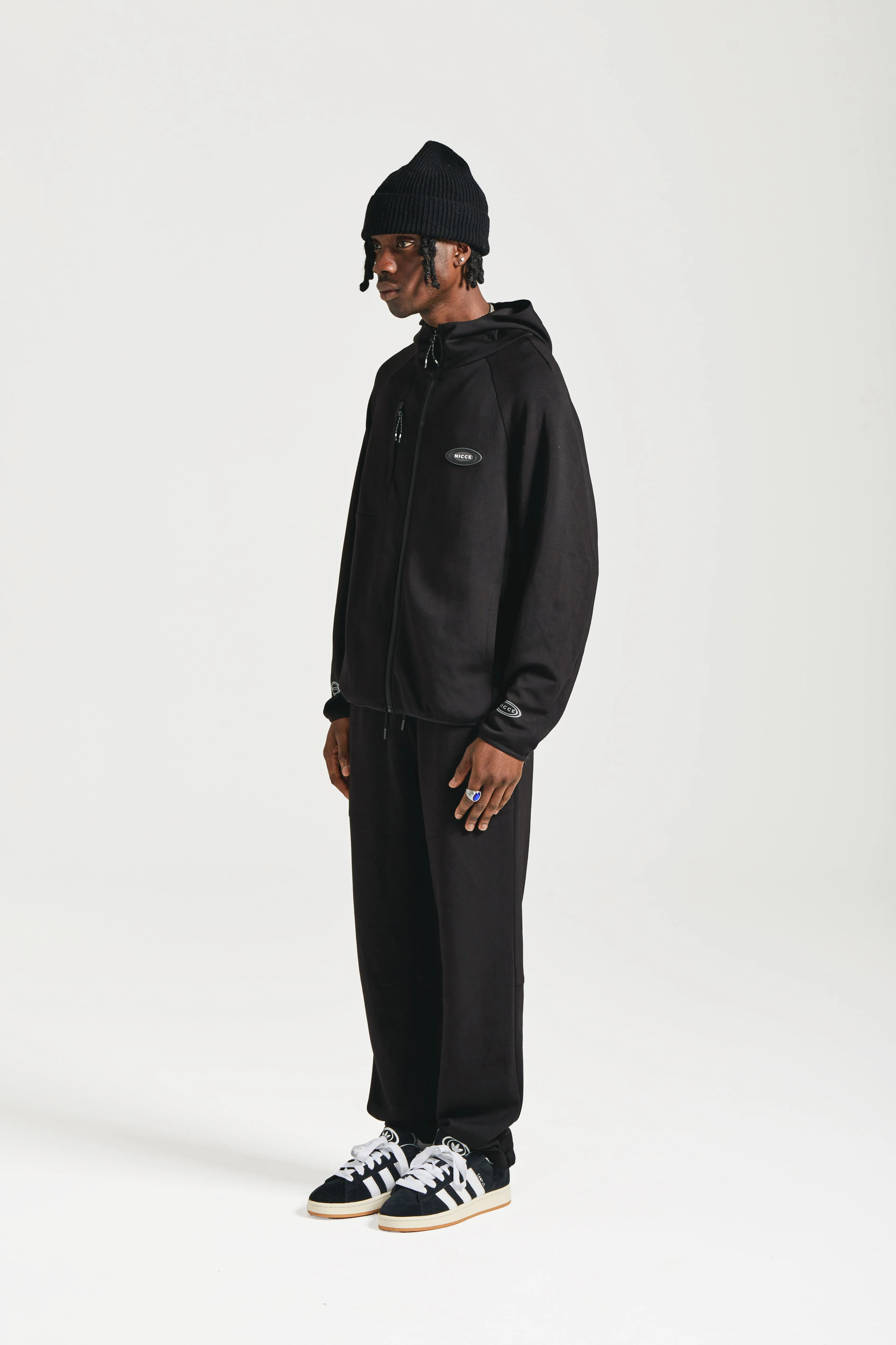 NICCE Mens Apex Interlock Joggers | Black sold by Nicce product image thumbnail 2