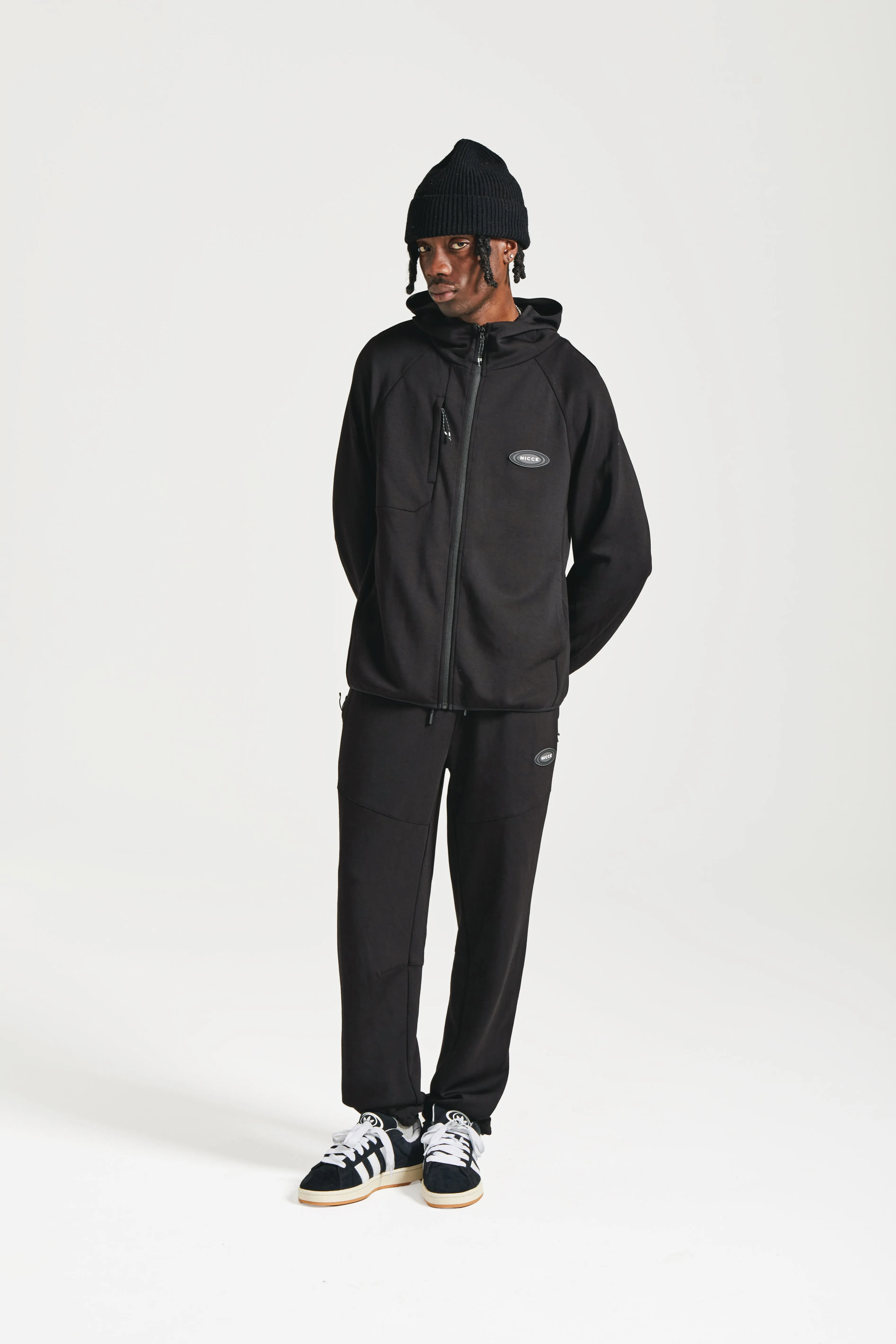 NICCE Mens Apex Interlock Joggers | Black sold by Nicce product image thumbnail 3