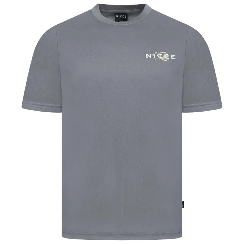 NICCE Mens Katto T-Shirt | Steel Grey sold by Nicce