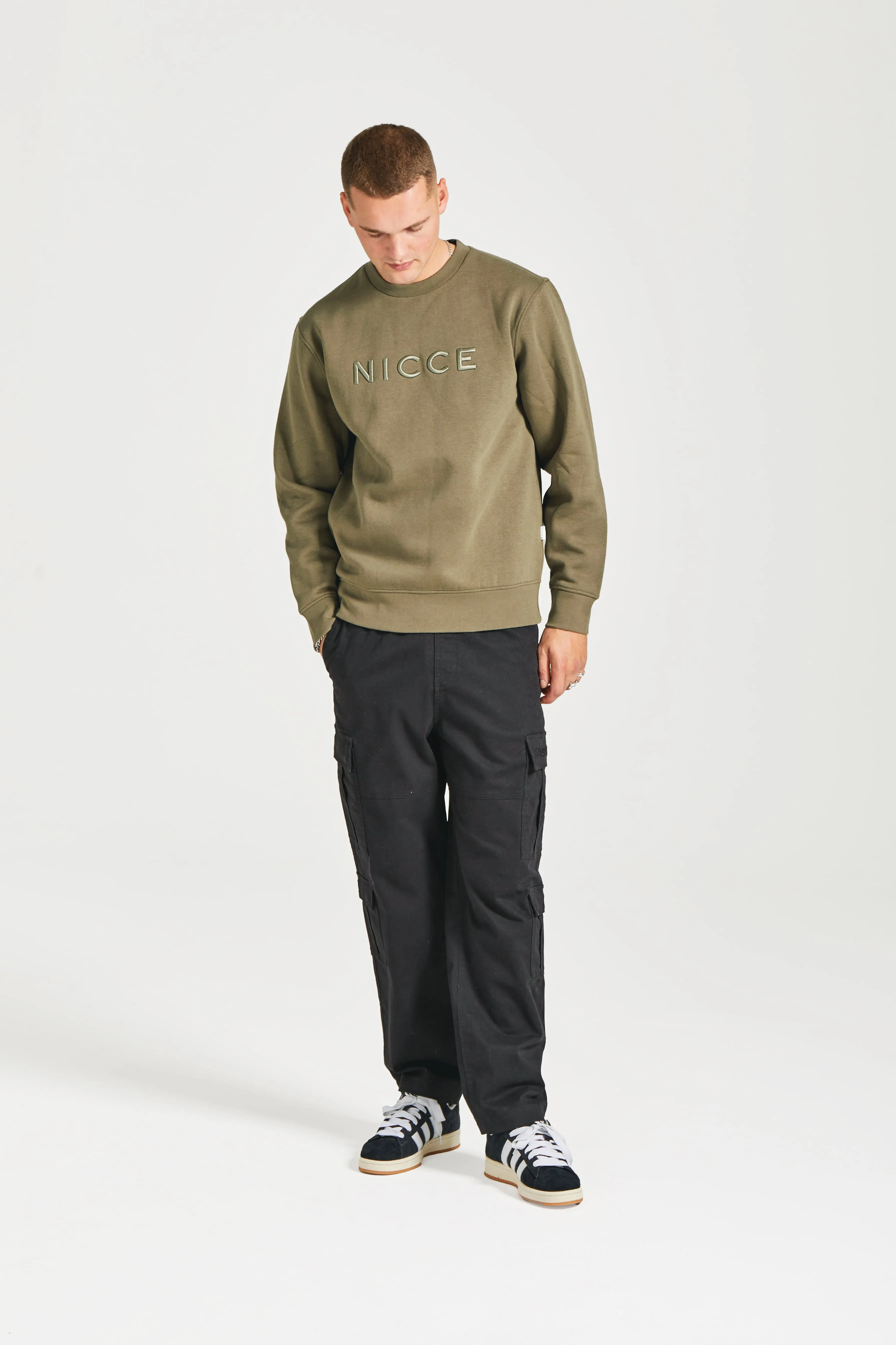 NICCE Mens Mercury Sweatshirt | Juniper Green sold by Nicce