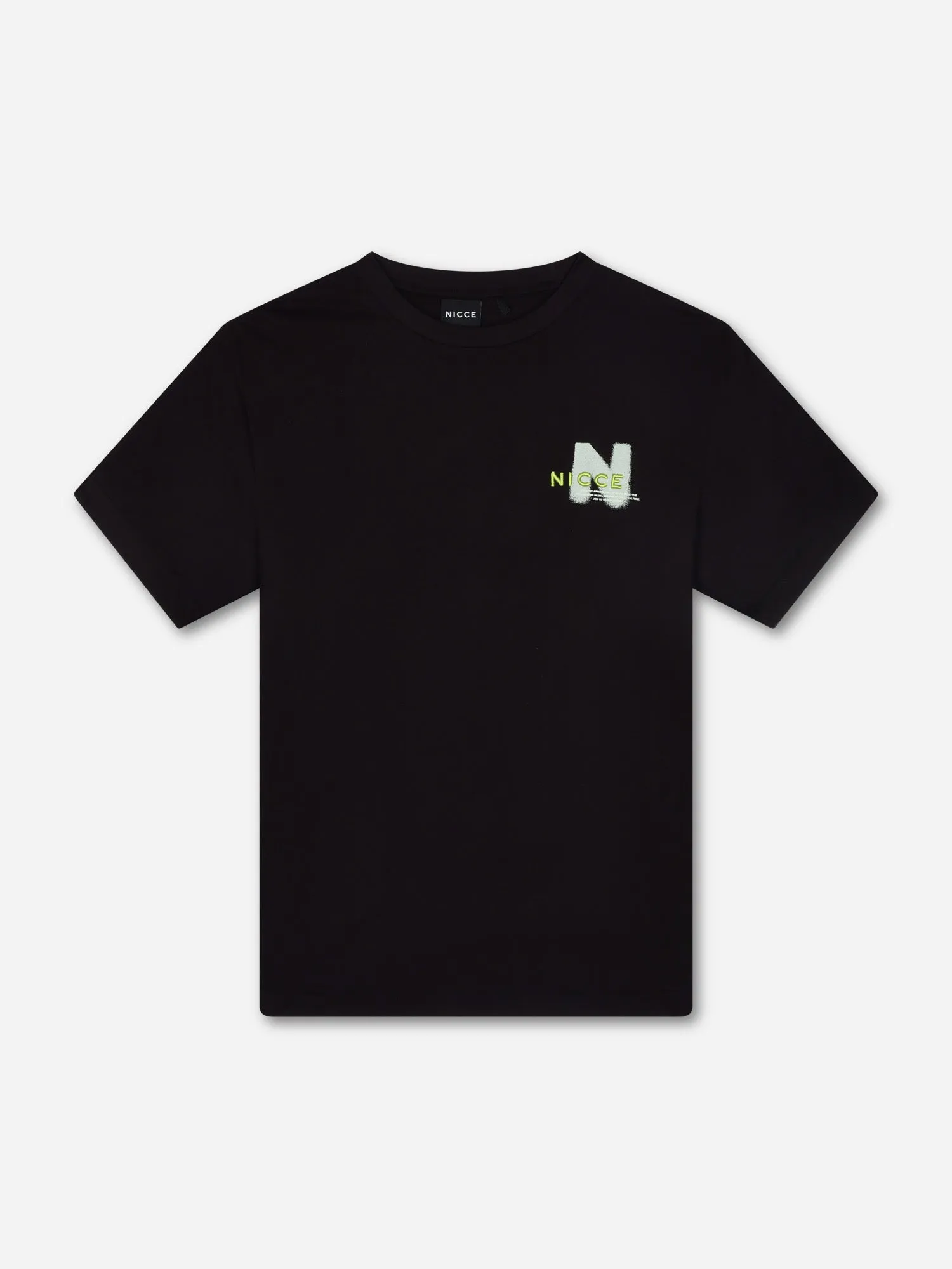 NICCE Mens Blur T-Shirt | Black sold by Nicce