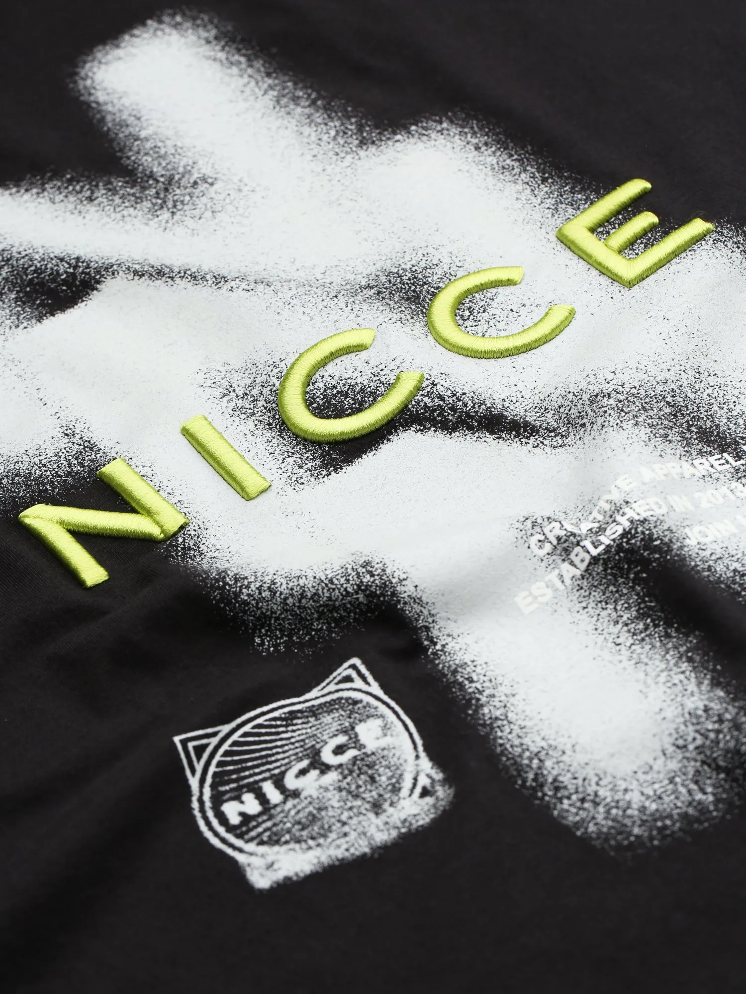NICCE Mens Blur T-Shirt | Black sold by Nicce product image thumbnail 4