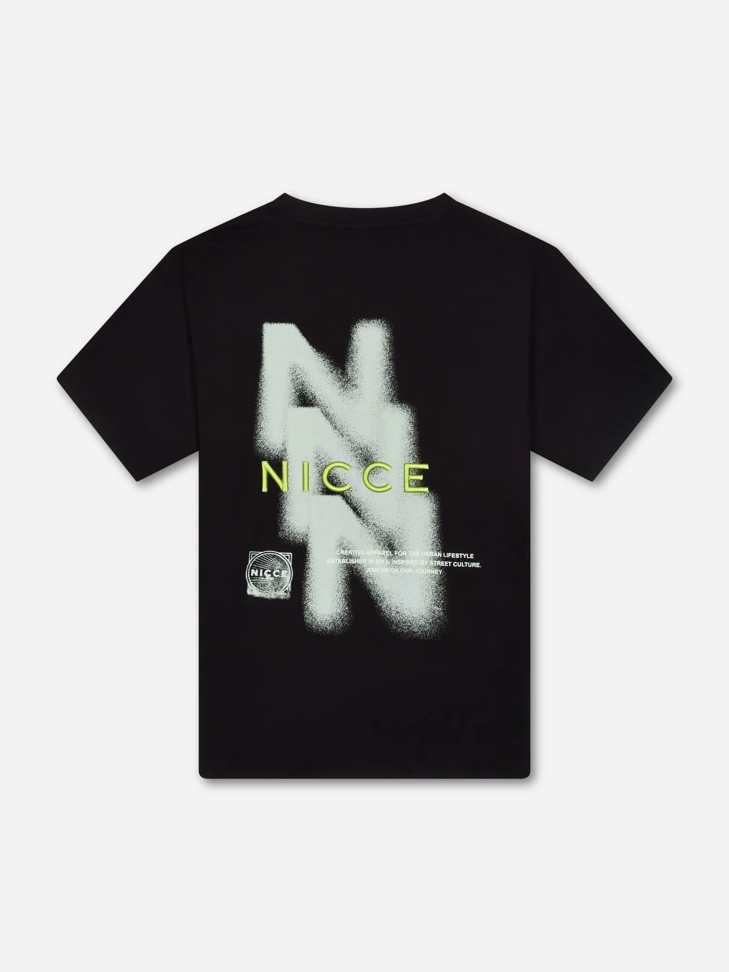 NICCE Mens Blur T-Shirt | Black sold by Nicce product image thumbnail 3