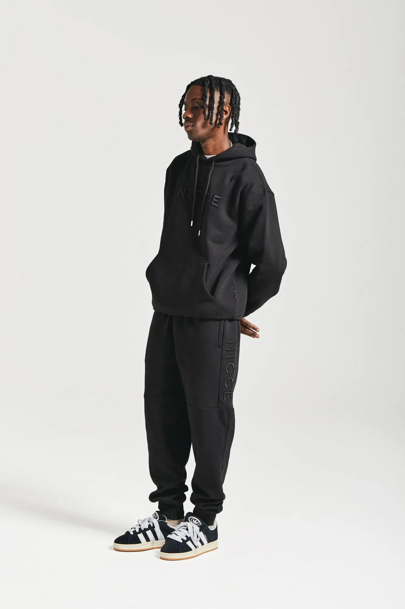 NICCE Mens Mercury Hoodie & Jogger Tracksuit Set | Black sold by Nicce product image thumbnail 2