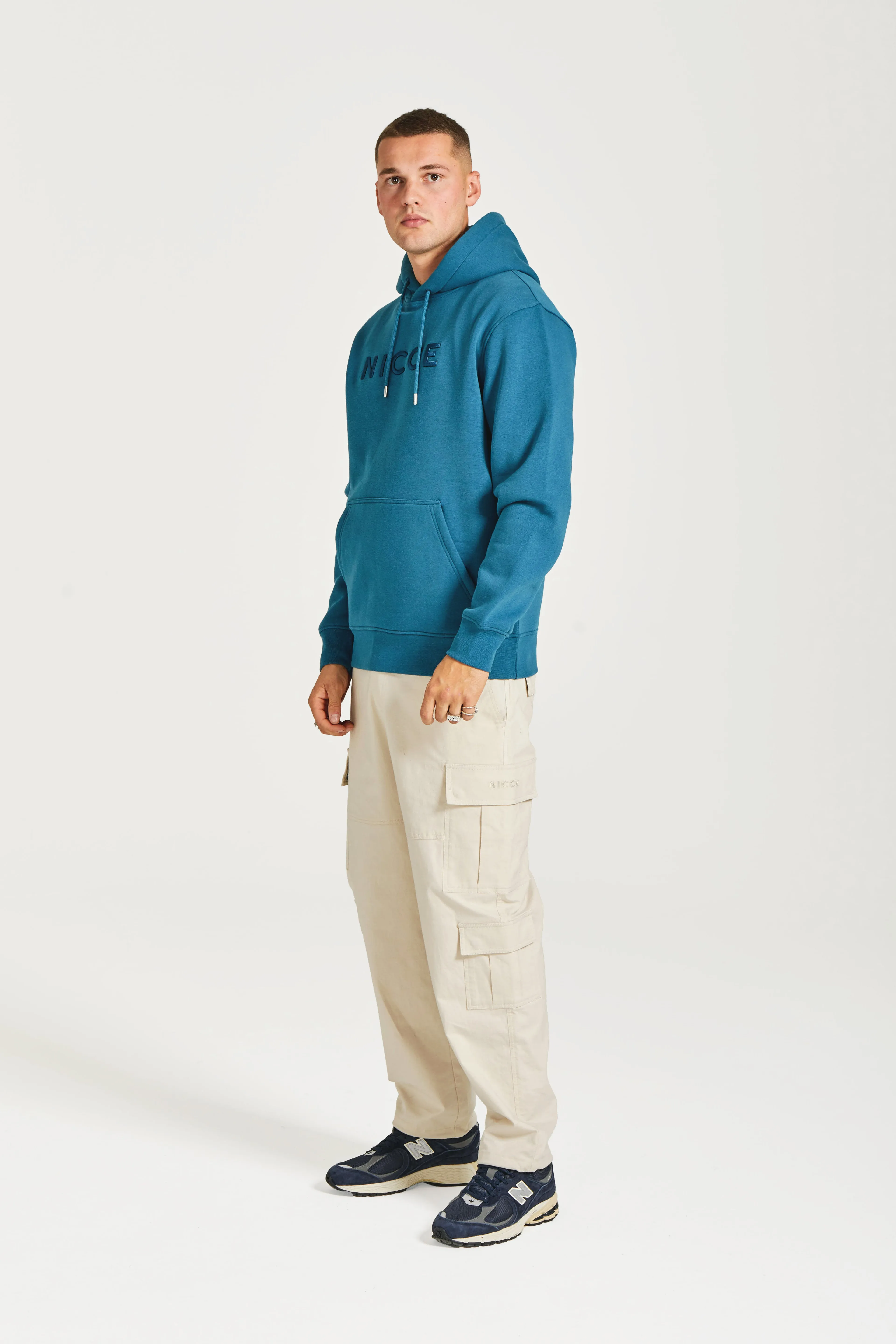 NICCE Mens Mercury Hoodie | Teal sold by Nicce product image thumbnail 2