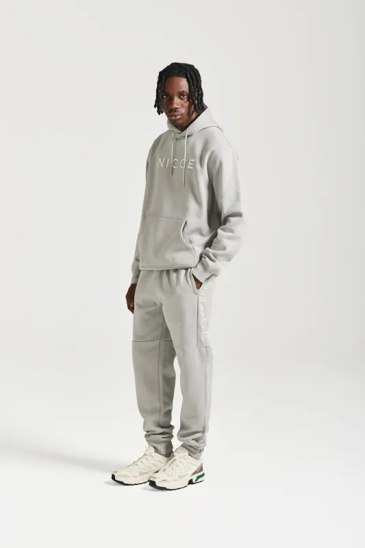 NICCE Mens Mercury Hoodie & Jogger Tracksuit Set | Circular Grey sold by Nicce