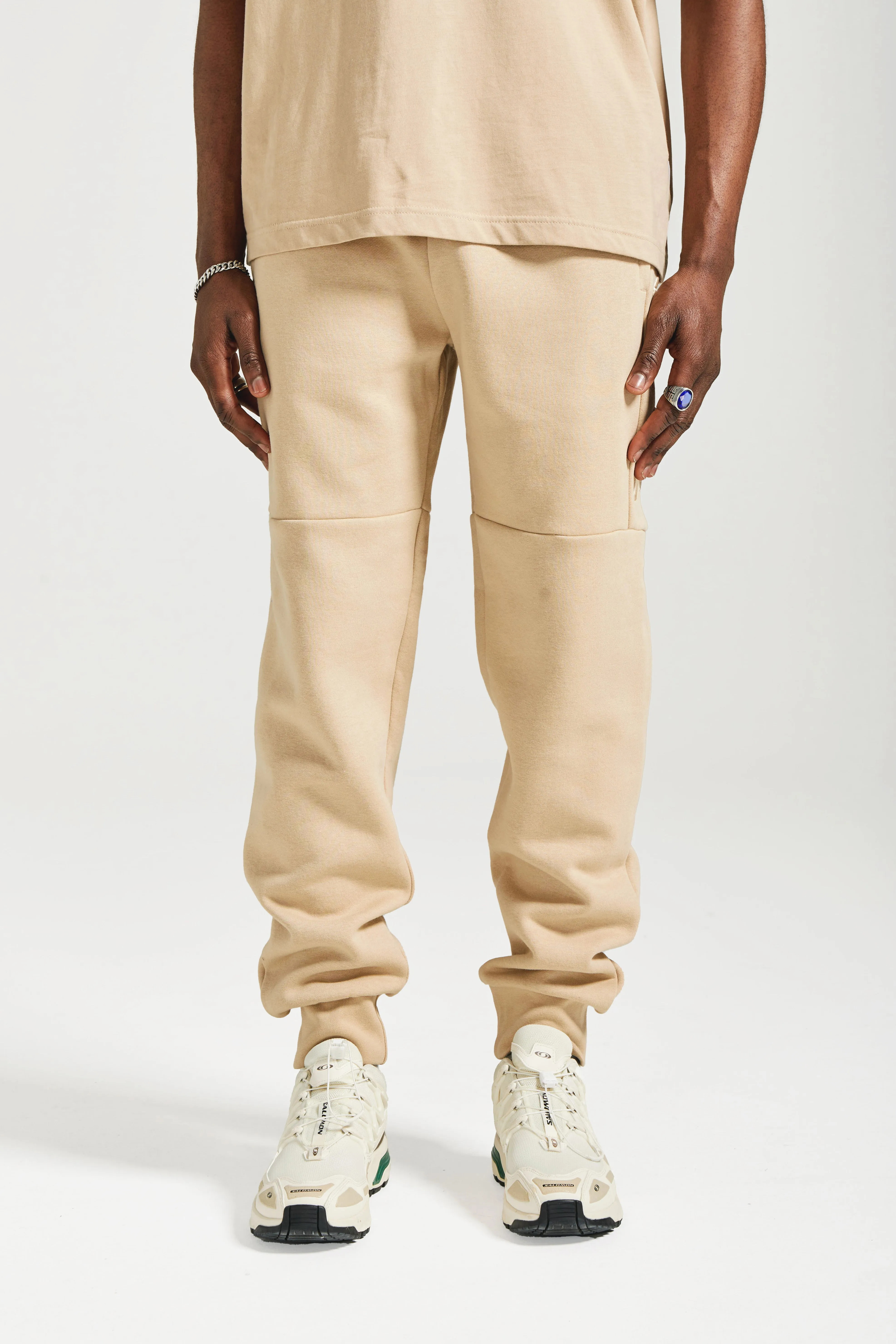 NICCE Mens Mercury Sweat & Jogger Tracksuit Set | Stone sold by Nicce product image thumbnail 4