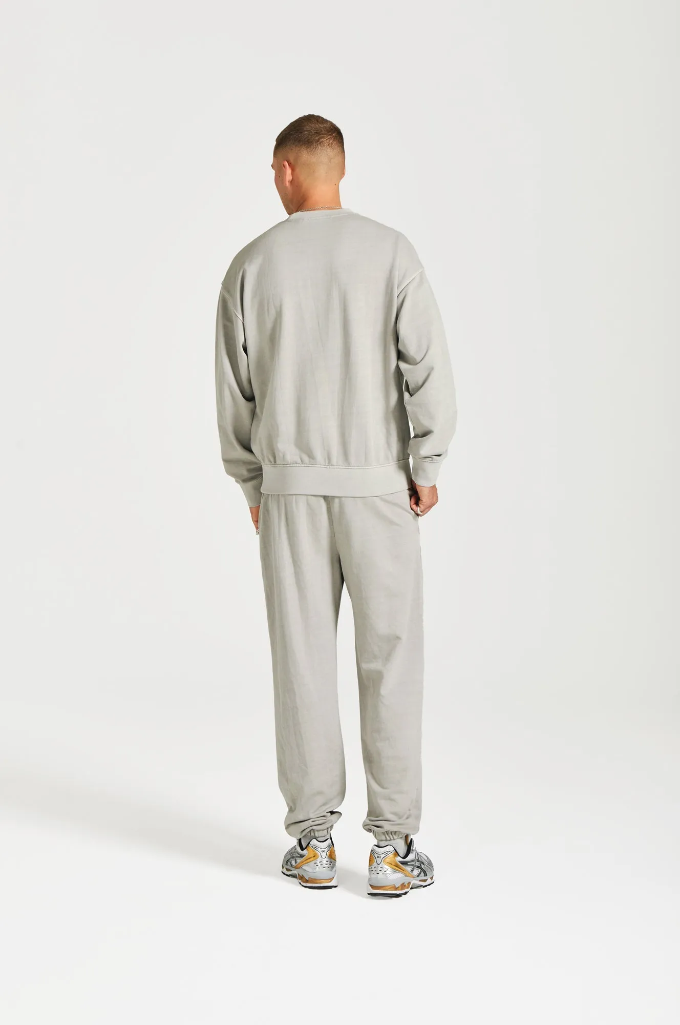 NICCE Mens Mercury Oversized Sweat & Jogger Tracksuit Set | Circular Grey sold by Nicce product image thumbnail 4