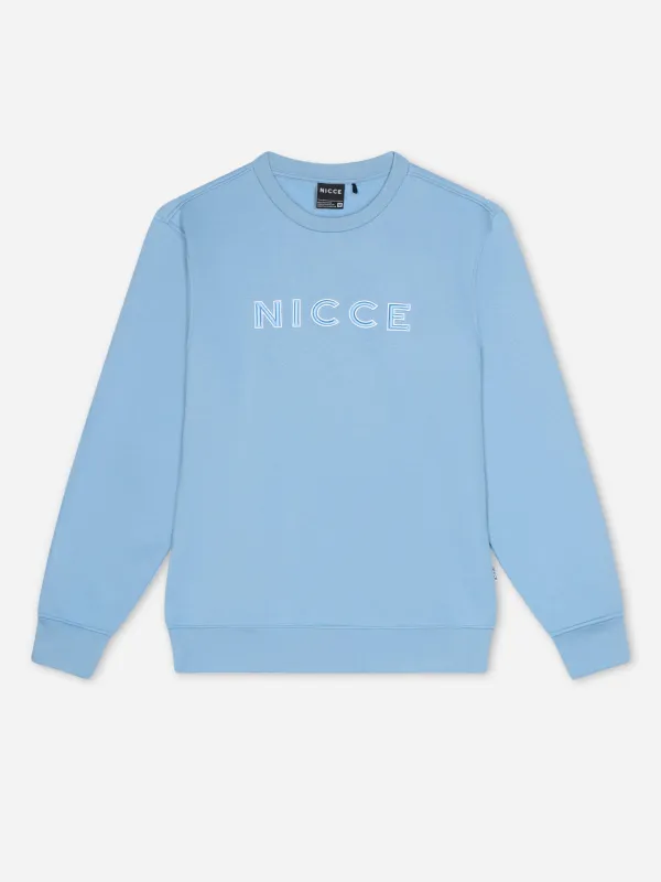 NICCE Mens Mercury Outline Sweatshirt | Blue sold by Nicce