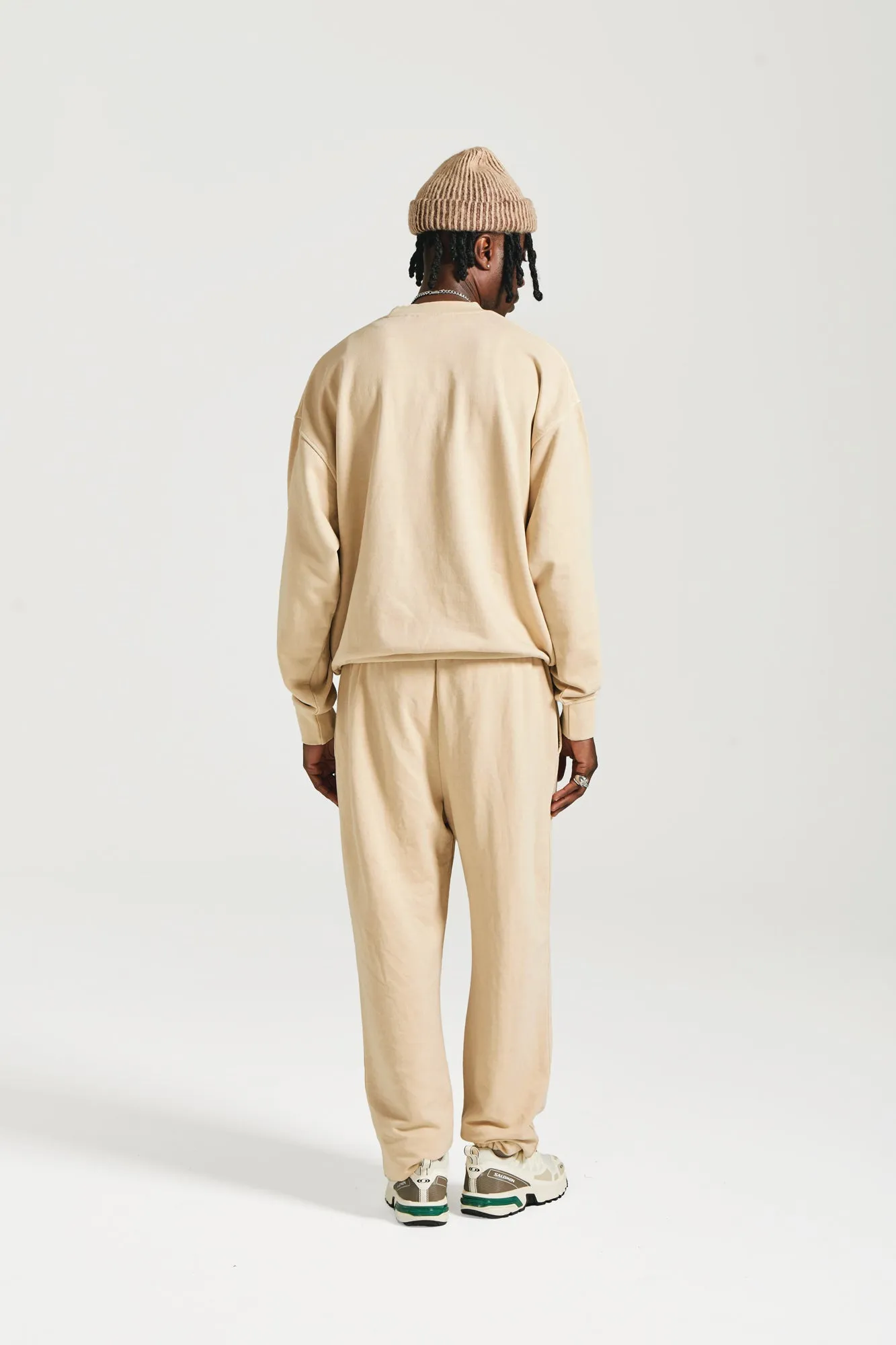 NICCE Mens Mercury Oversized Sweat & Jogger Tracksuit Set | Stone sold by Nicce product image thumbnail 2