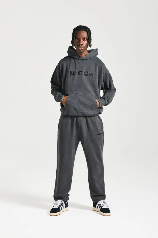 NICCE Mens Mercury Oversized Hoodie | Black sold by Nicce