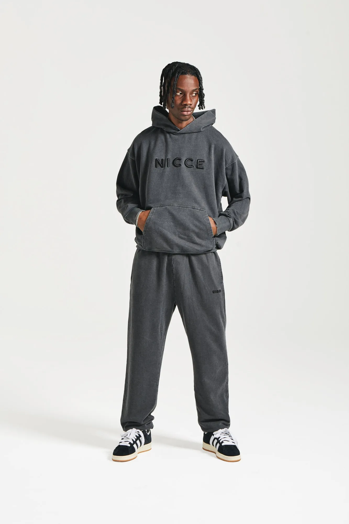 NICCE Mens Mercury Oversized Hoodie & Jogger Tracksuit Set | Black sold by Nicce product image thumbnail 2