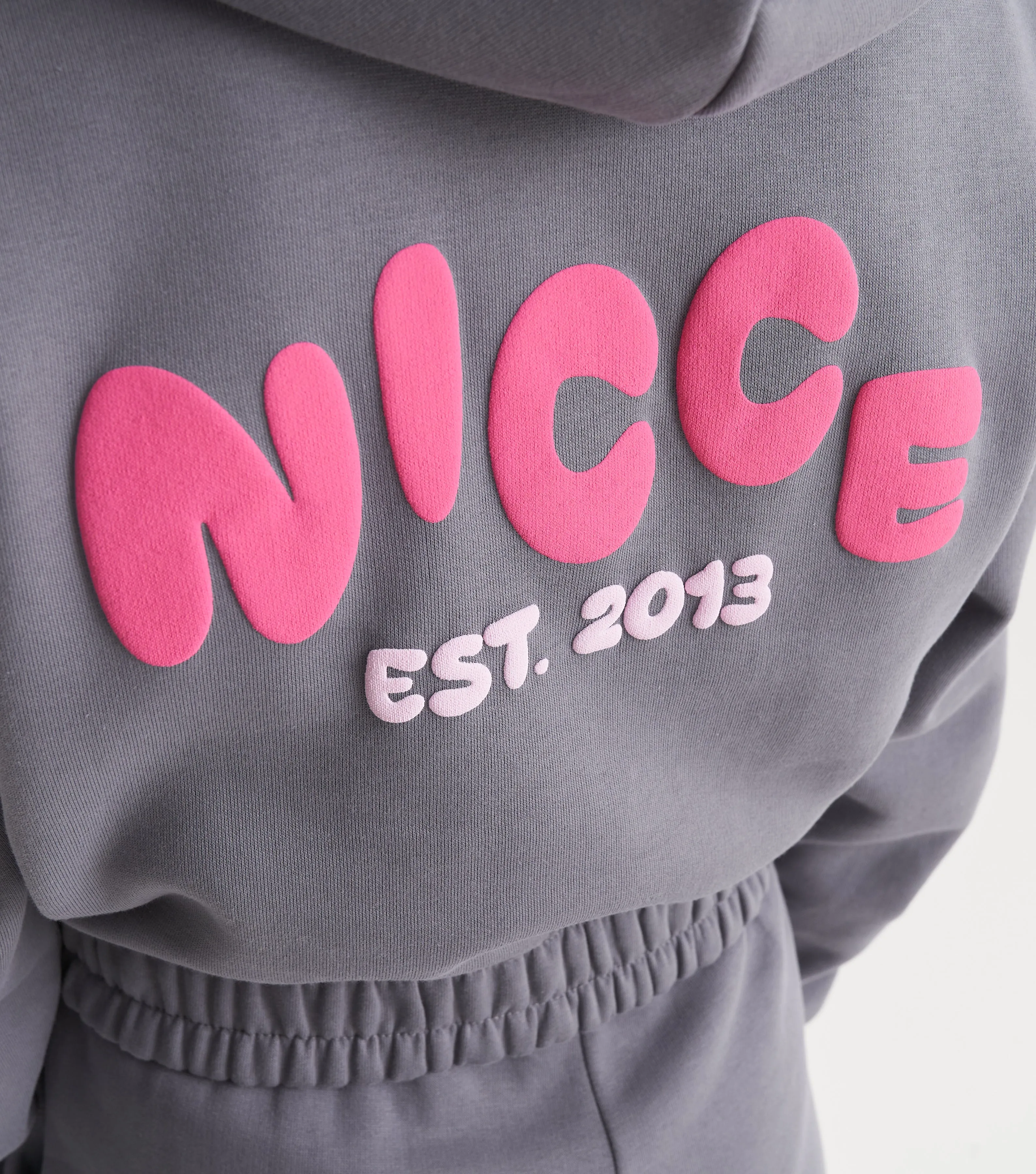 NICCE Girls Sapphire Cropped Hoodie | Grey sold by Nicce product image thumbnail 4