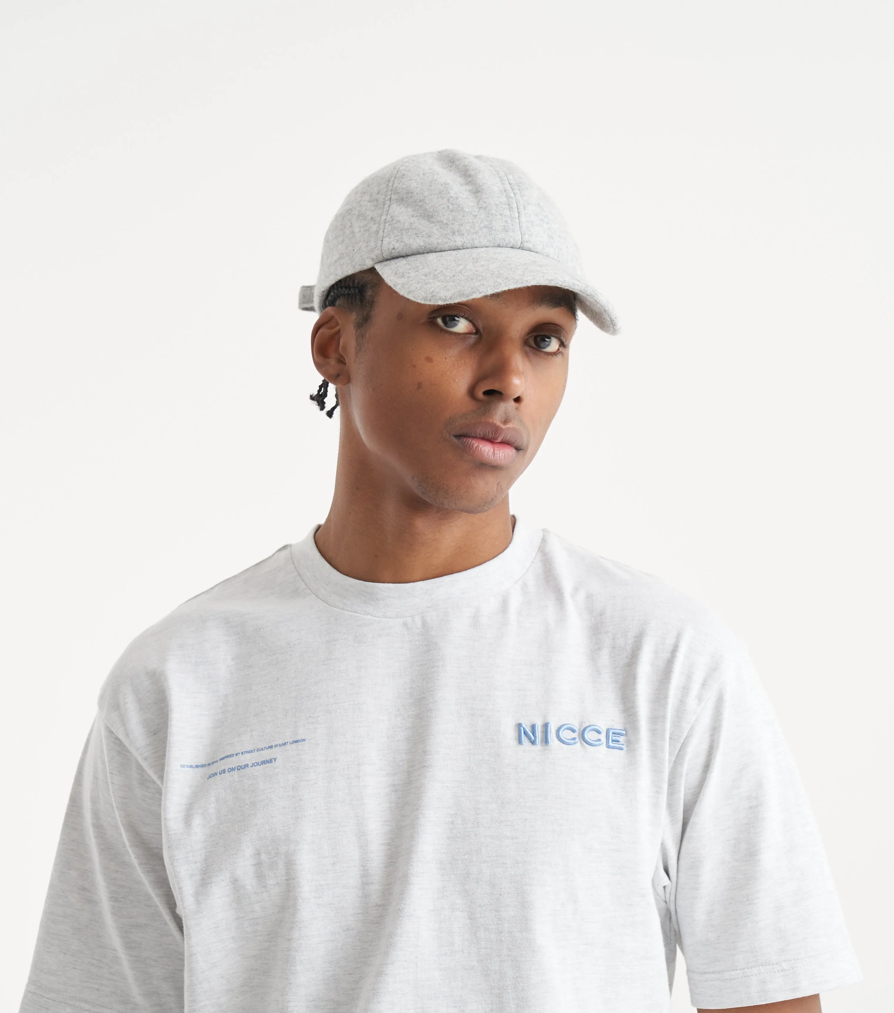 NICCE Mens Script Essential T-Shirt | Grey sold by Nicce product image thumbnail 5