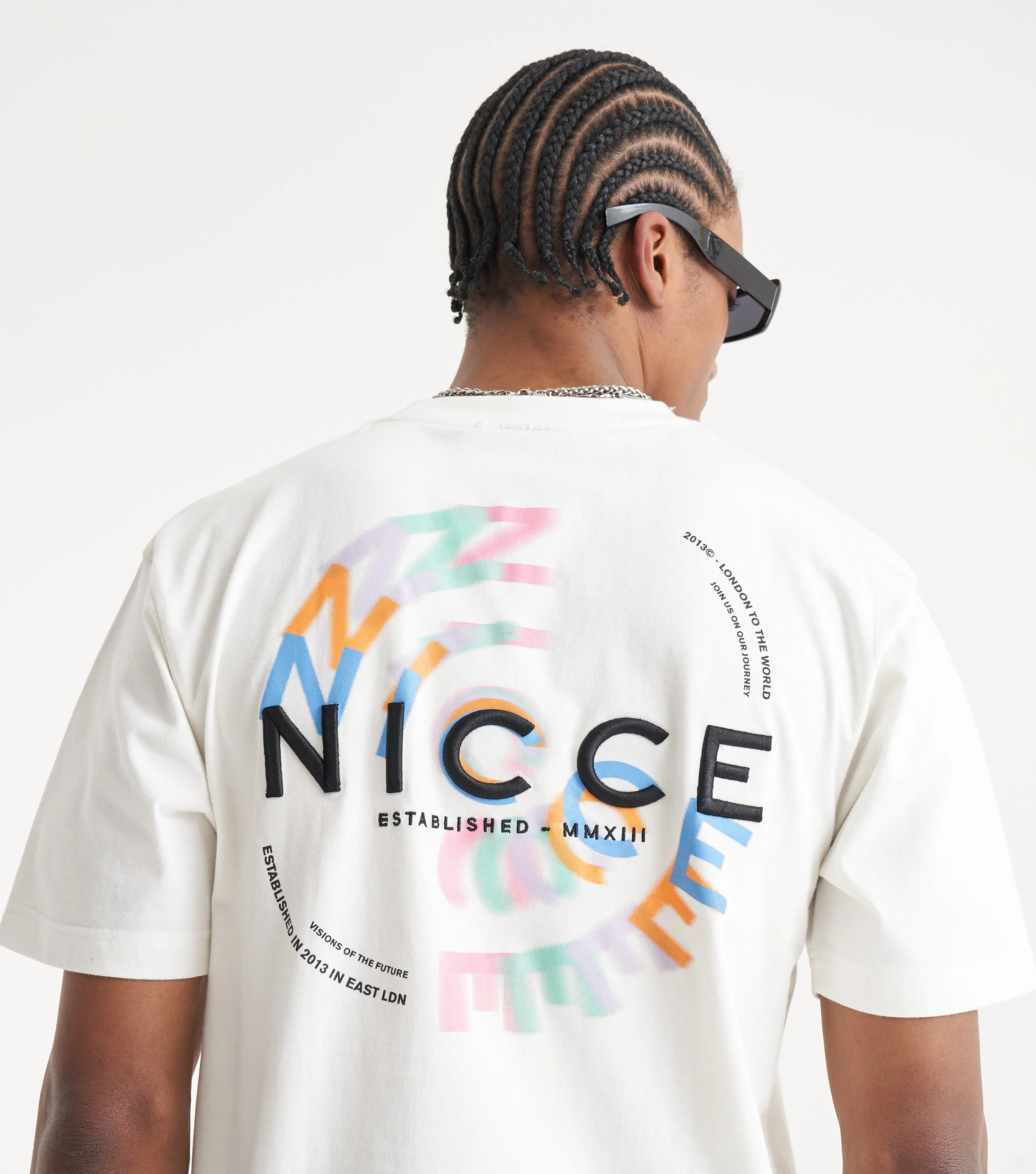 NICCE Mens Orbit T-Shirt | Off White sold by Nicce product image thumbnail 2