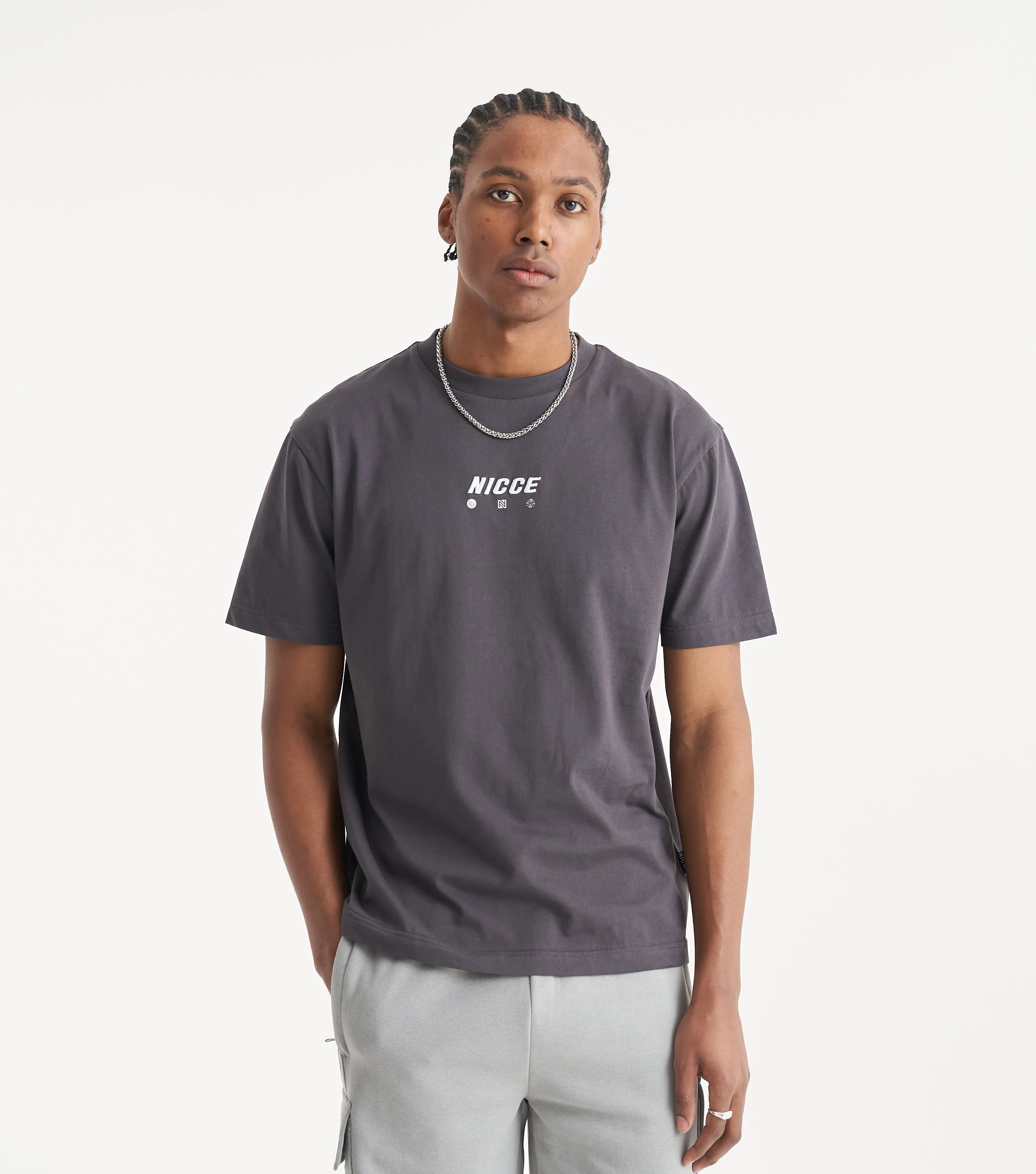 NICCE Mens Scape T-Shirt | Coal sold by Nicce product image thumbnail 5