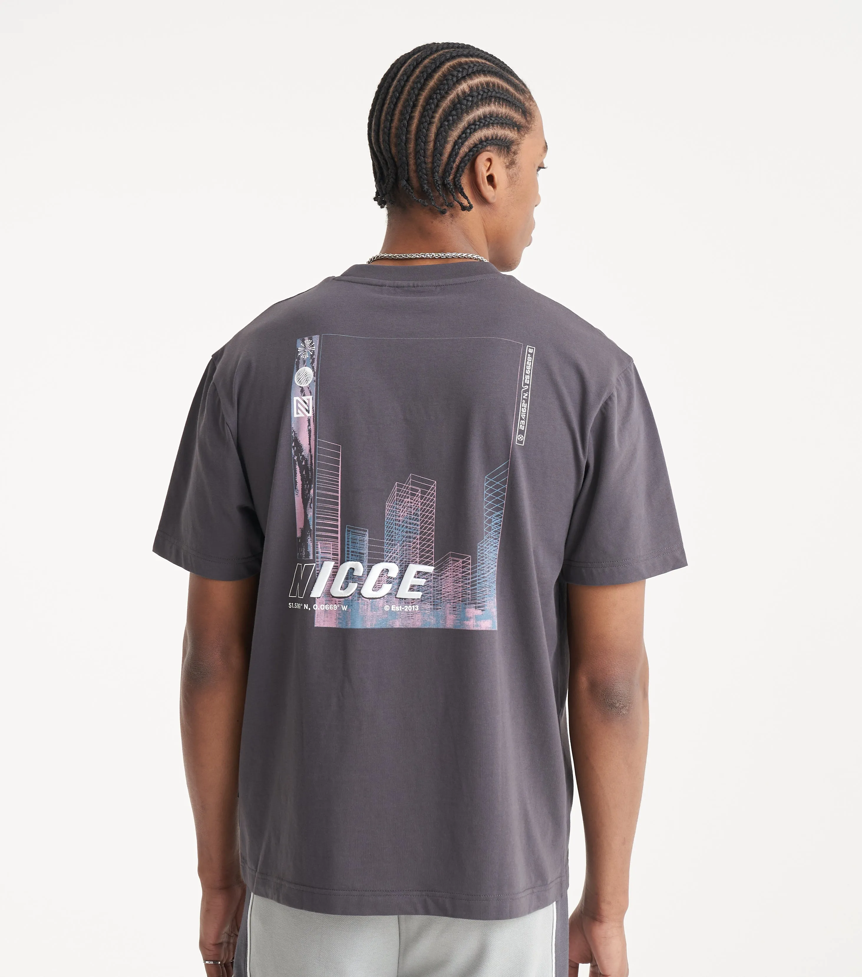 NICCE Mens Scape T-Shirt | Coal sold by Nicce product image thumbnail 2