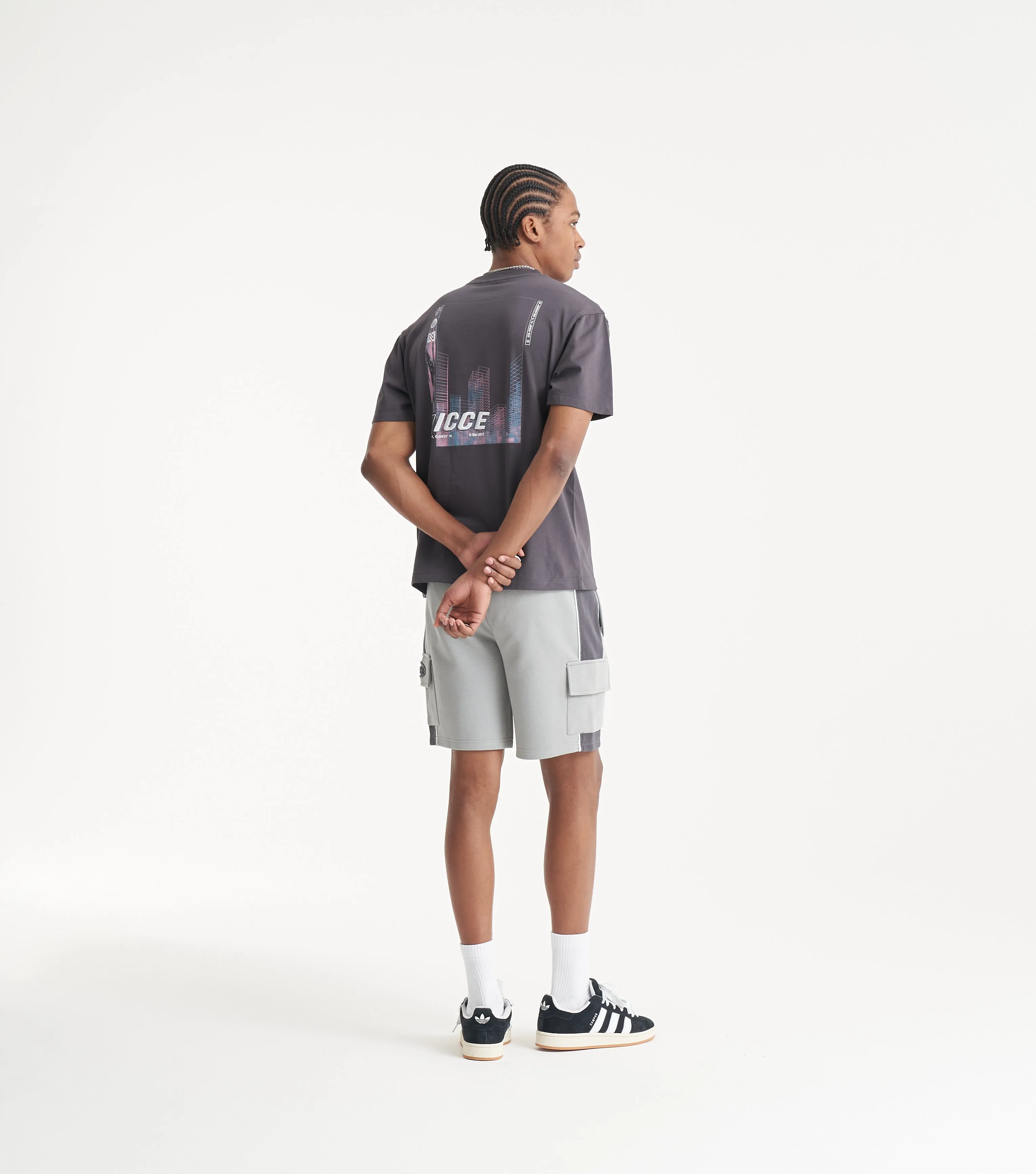 NICCE Mens Scape T-Shirt | Coal sold by Nicce product image thumbnail 3