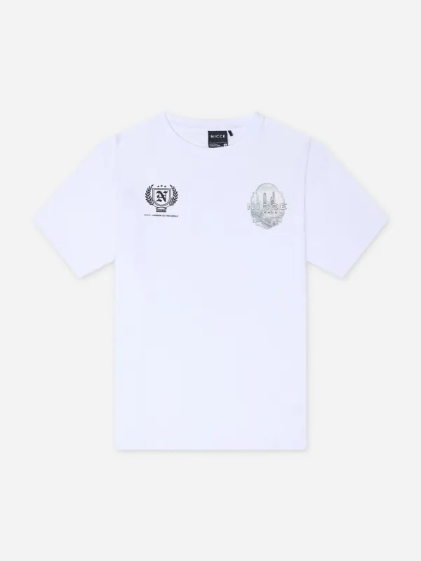 NICCE Mens Vista T-Shirt | White sold by Nicce