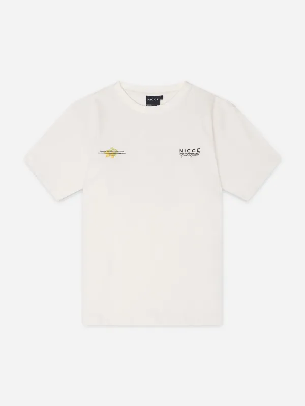 NICCE Mens Tropic T-Shirt | Snow White sold by Nicce