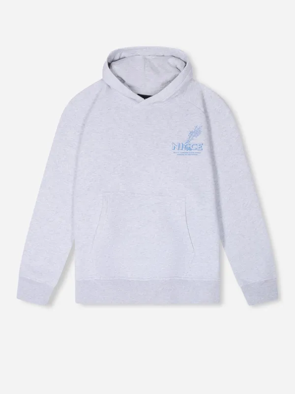 NICCE Mens Sylvan Hoodie | Ice Grey Marl sold by Nicce